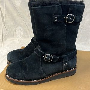 COPY - Ugg Black Waterproof Suede size 9 Black Boots